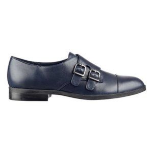 like-new Marc fisher blue Fawna Leather oxfords